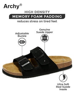 Archy Fashionable Open-Toe Slippers for Men Daily Commuting Beach Casual Cork Sole  - Image 2