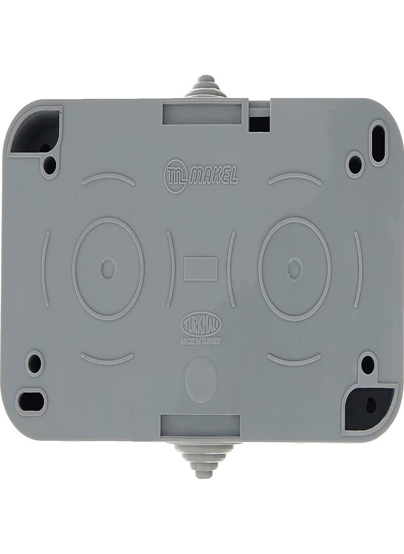 Makel - Surface Mounted Humidifier Covered Grounded Socket + Switch gr - Image 1