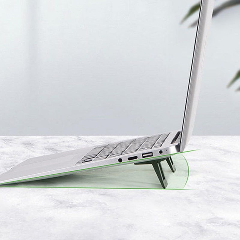 Ergonomic Black Laptop Cooling Stand with Airflow Design 2pcs Set for Office Home Use - Image 3