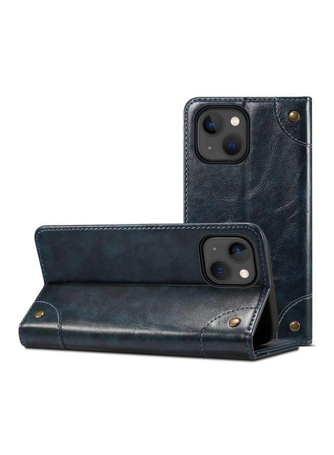 Suteni Case For iPhone 15 Baroque Calf Texture Buckle Wallet Leather Phone Case - Image 3