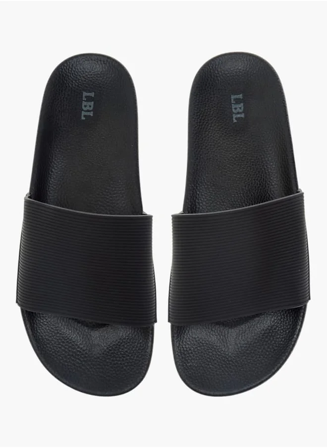 LBL by Shoexpress Men Textured Slip-On Slides