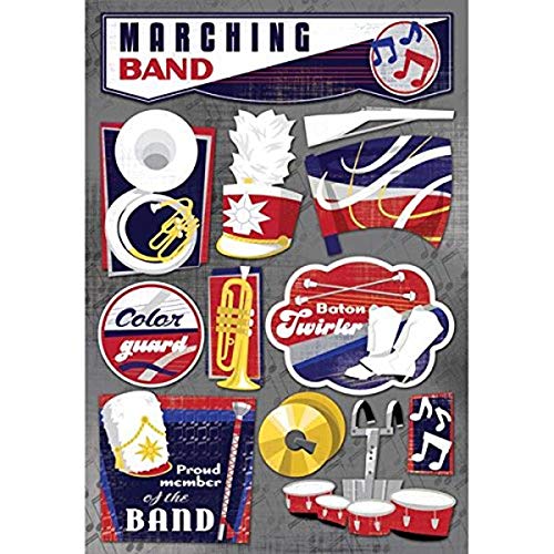 Karen Foster Design Karen Foster 11581 Design Acid and Lignin Free Scrapbooking Sticker Sheet, The Marching Band - Image 2