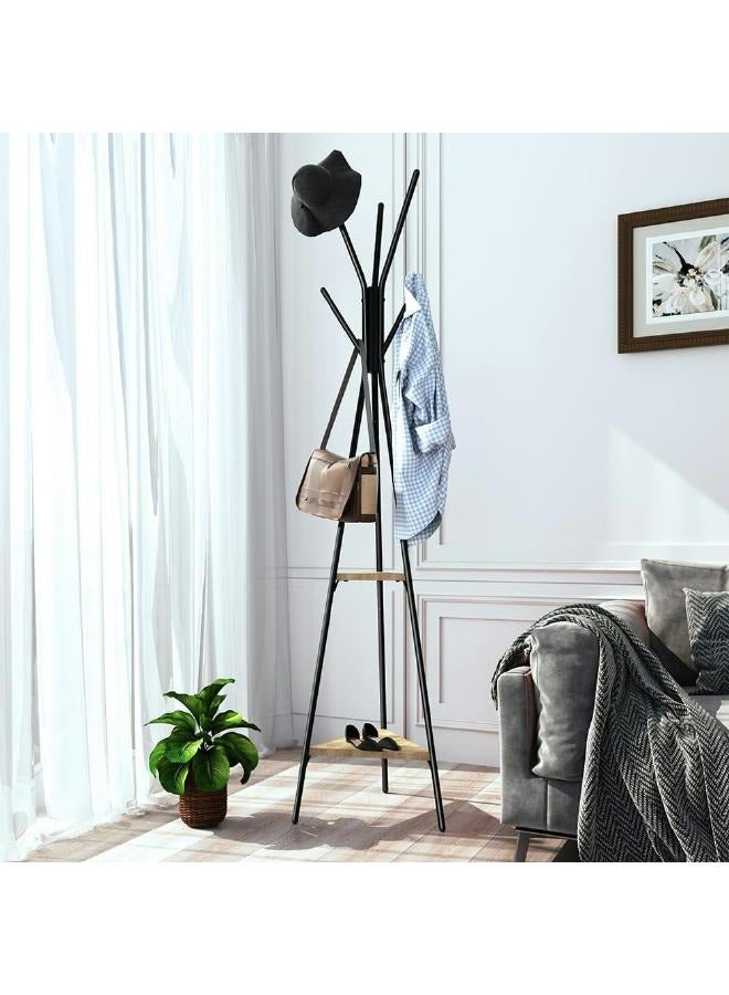 LOFT JANO,FLOOR COAT HANGER,L40XP40XH175CMS,BLACK,MDF-202355 - Image 1