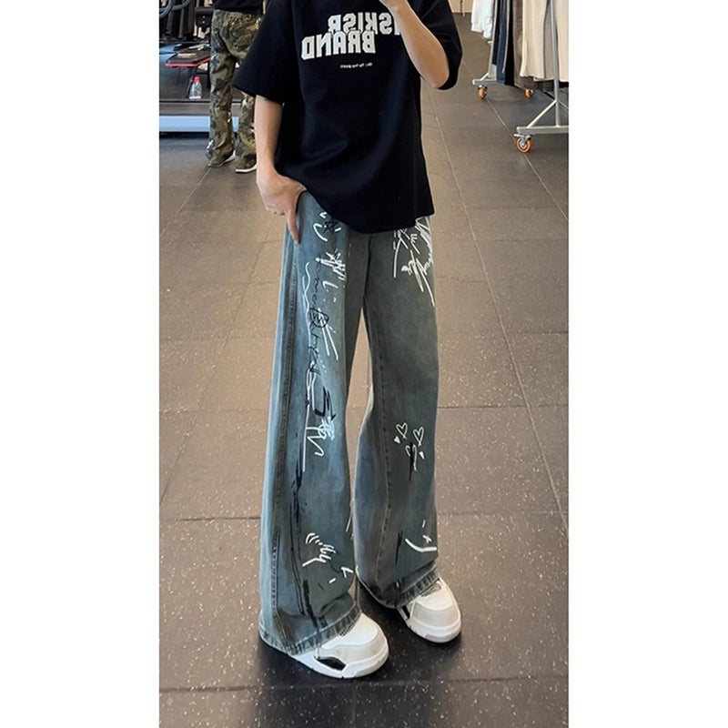 Unisex Casual Daily Denim Jeans - Image 1