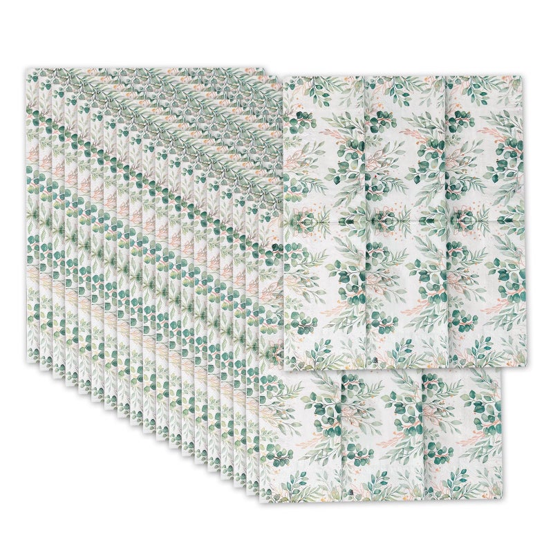 Eucalyptus Green Disposable Paper Napkins Soft Comfortable for Dining Events Travel - Image 2