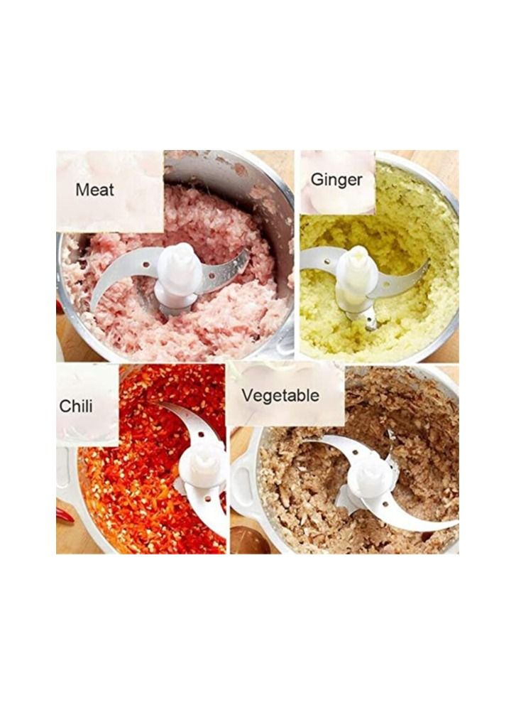 Multi Function Electric Food Meat Grinder Stainless Steel Blades for Meat Vegetables Fruits and Nuts Chop Grind Various Ingredients