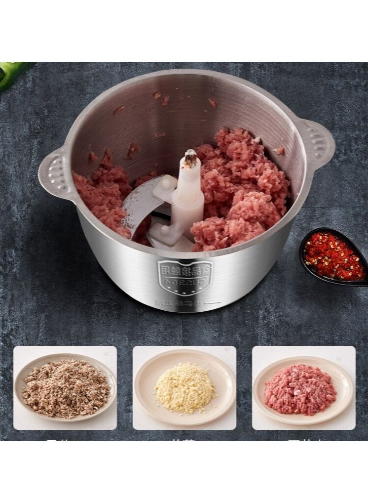 Multi Function Electric Food Meat Grinder Stainless Steel Blades for Meat Vegetables Fruits and Nuts Chop Grind Various Ingredients