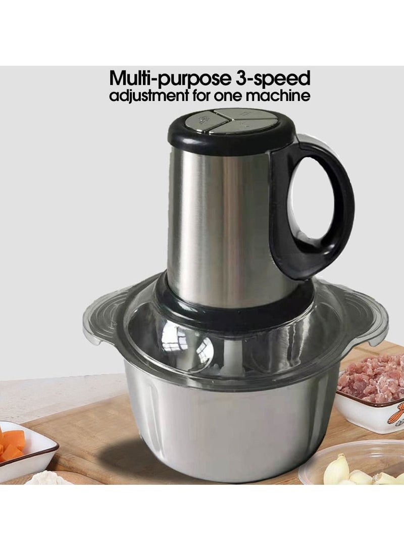 Multi Function Electric Food Meat Grinder Stainless Steel Blades for Meat Vegetables Fruits and Nuts Chop Grind Various Ingredients