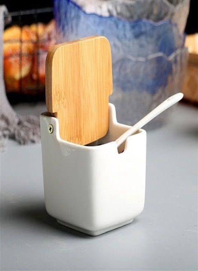 MVM Enterprise Spice Jars, Spice Containers with Lid, Spice Box Set, Japanese Household Ceramic Spice Bottle, Can Spice Jar - Image 4