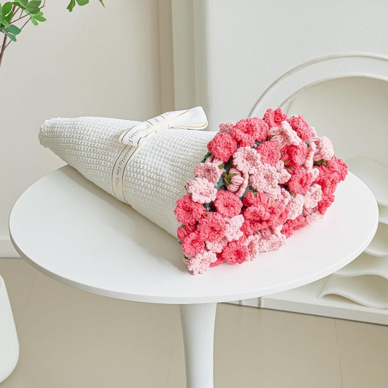 Longhui bedding بطانية زهرة الورد الوردية، بطانية دائرية عملاقة ناعمة مصنوعة من مادة الشينيل (بيج، 60 بوصة) - Image 1