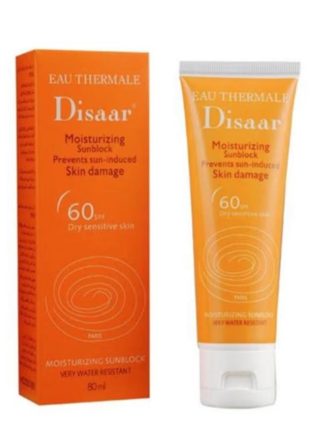 Disaar Moisturizing Sunblock SPF 60 , 80ml - Image 1