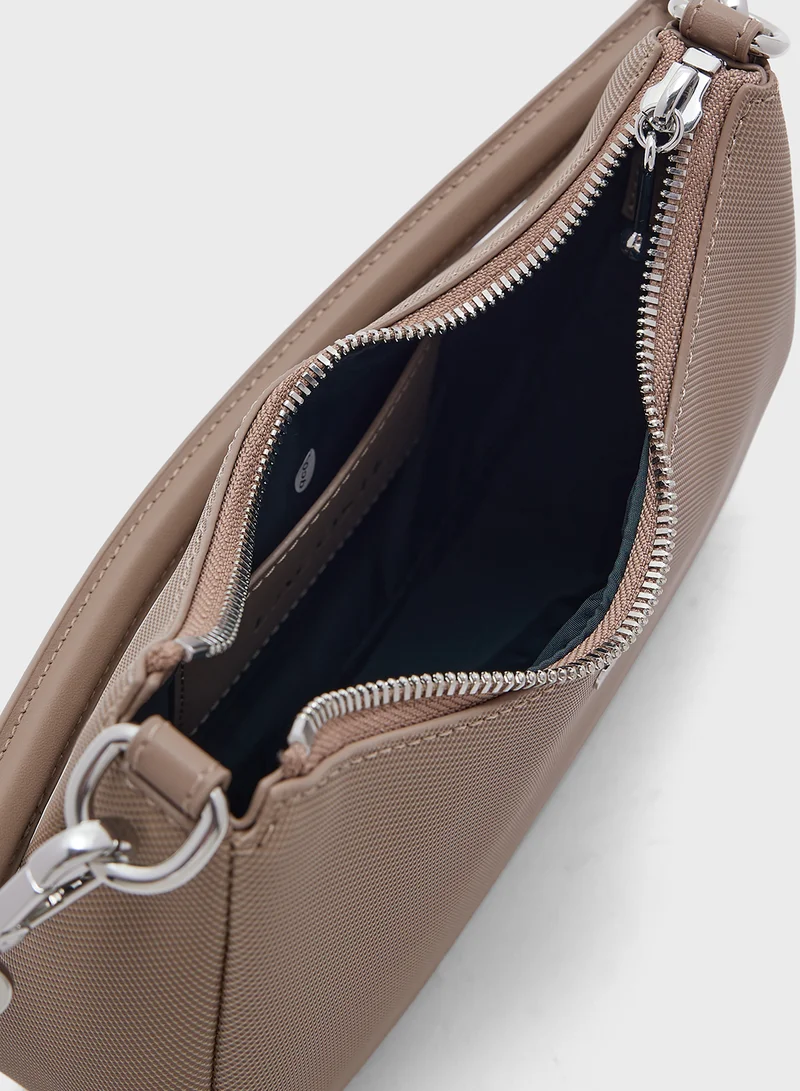 لاكوست Essentials Top Handle Zip Over Crossbody