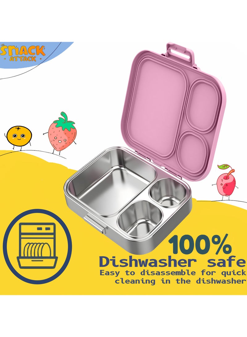 Snack Attack Pink Unicorn Presto Stainless Steel with Dip Sauce - Image 3