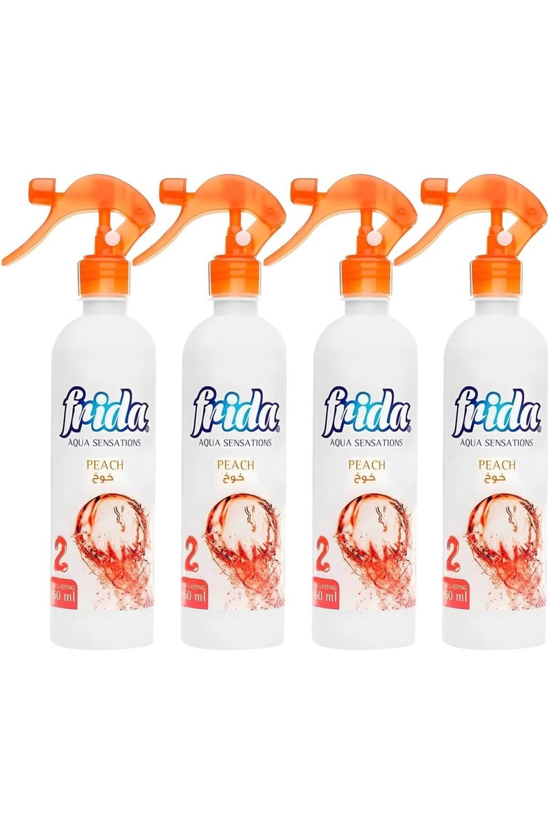 Aqua Air Freshener - 4 PCS Peach, 460 ml