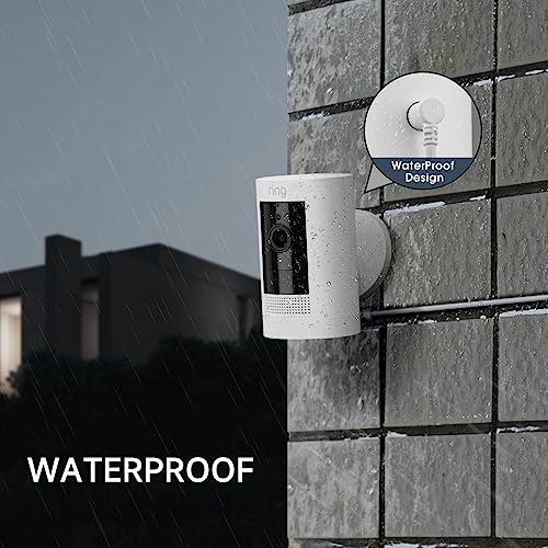 OLAIKE (3 Pack) 5m/16ft Charge Cable for Ring Stick Up Cam Battery/Plug-in 3rd Gen & Ring Spotlight Cam Battery, Weatherproof Power Adapter Keep Charge Your Camera (No Camera), White - Image 3