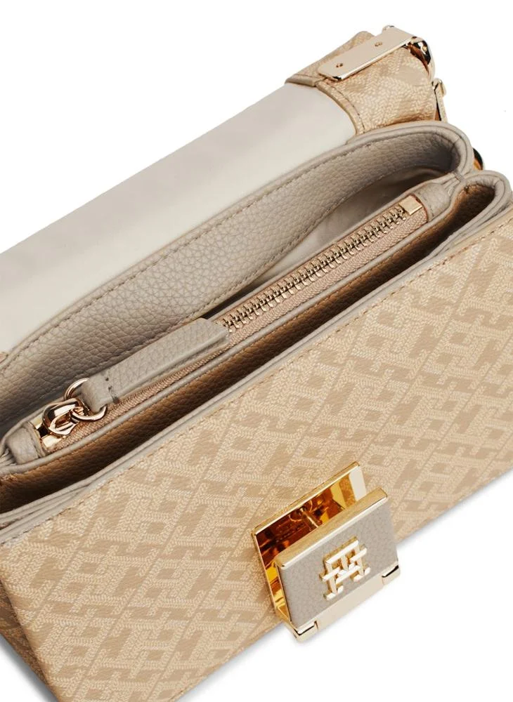 TOMMY HILFIGER Monogram Flapover Crossbody