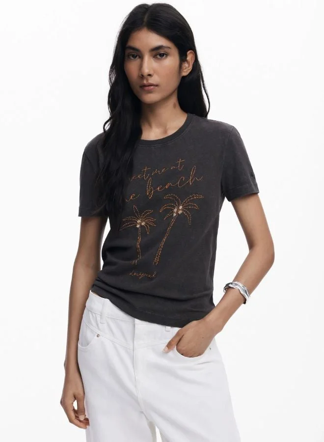 ديسيجوال تي شيرت شجرة النخيل