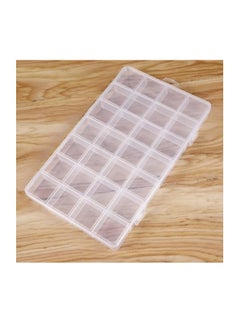 Clear Removable Plastic Small Parts Storage Box for Crafts (28 Box)