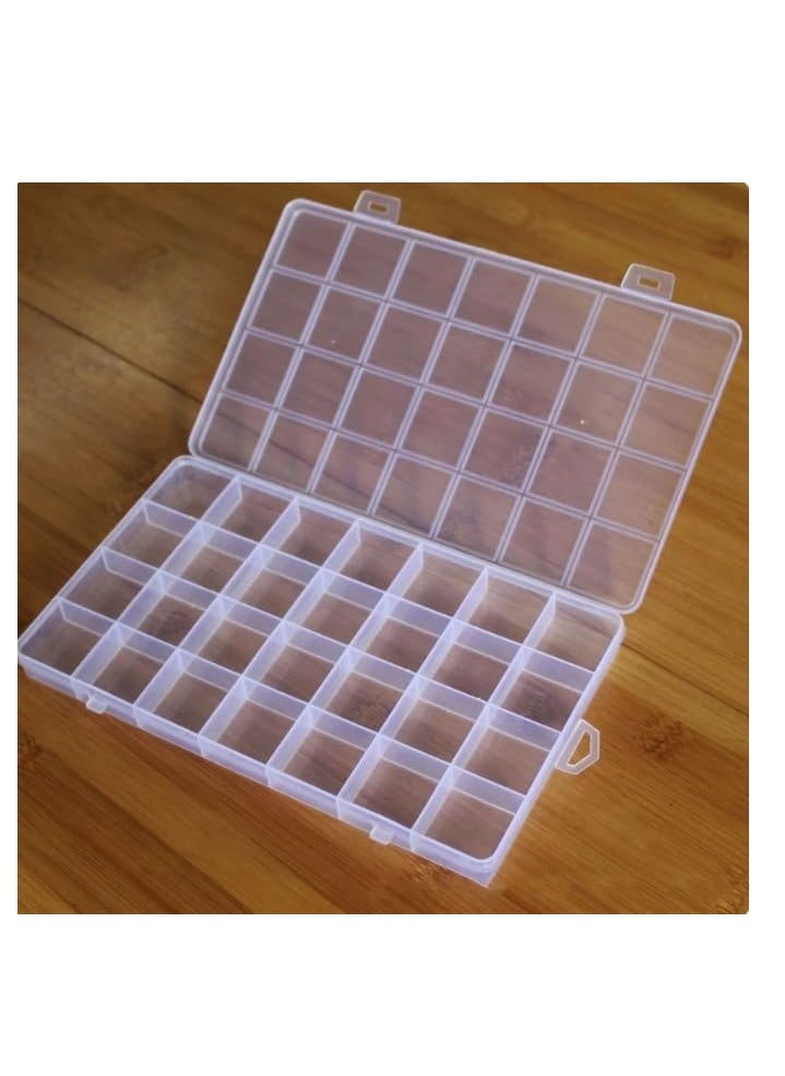 Generic - Clear Removable Plastic Small Parts Storage Box for Crafts (28 Box) - Image 1