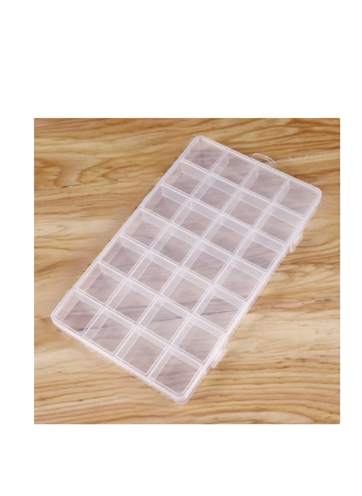 Generic - Clear Removable Plastic Small Parts Storage Box for Crafts (28 Box) - Image 1