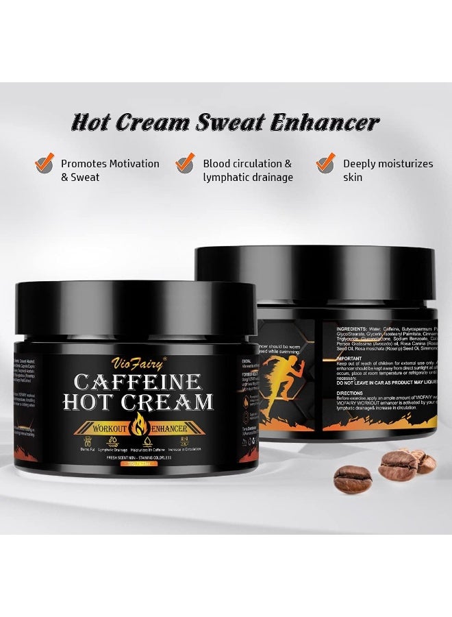 VIOFAIRY Caffeine Anti Cellulite Hot Cream, Body Sculpting Cellulite Workout Cream for Women & Men - Image 2