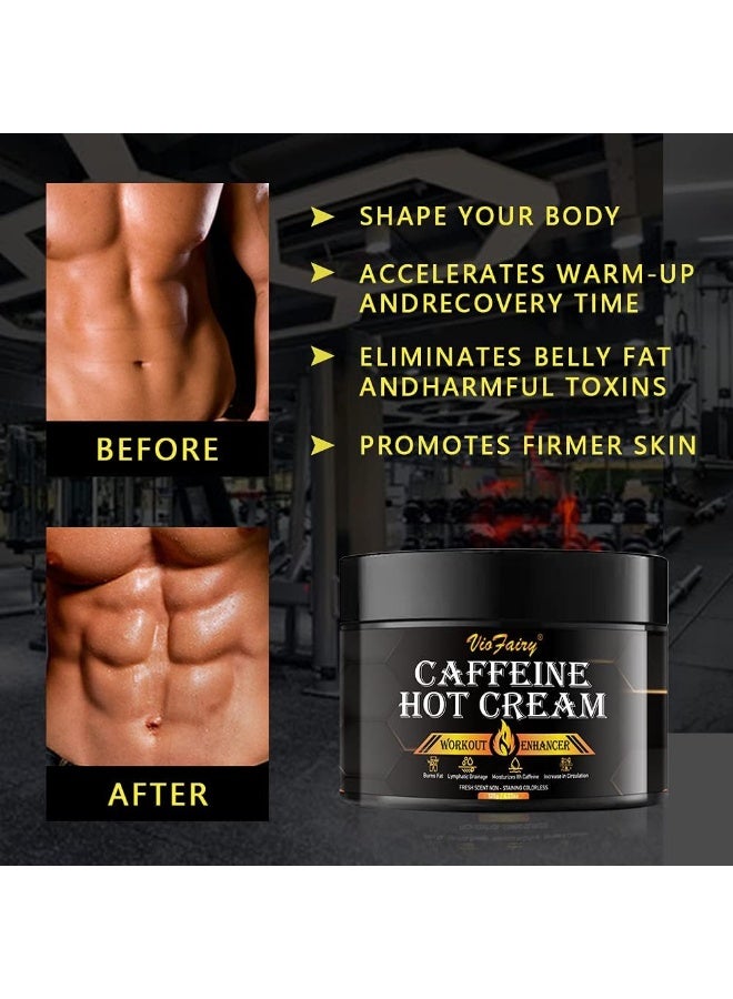 VIOFAIRY Caffeine Anti Cellulite Hot Cream, Body Sculpting Cellulite Workout Cream for Women & Men - Image 3