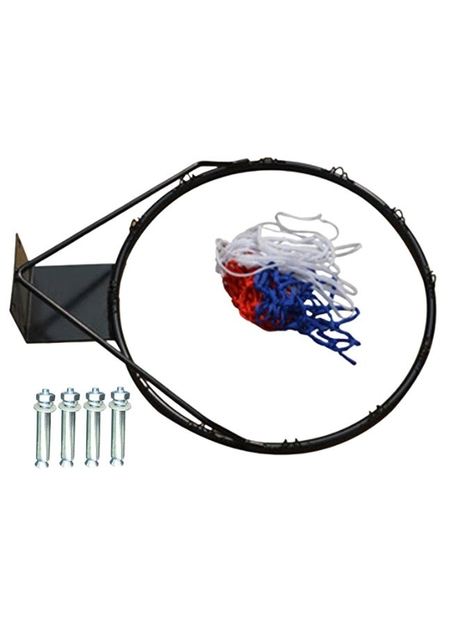 Toy Box Basketball Hoop, Standard Wall mounted Hanging Basketball Ring with Net and Expansion Screws for Indoor and Outdoor Sport, 45cm - Image 3