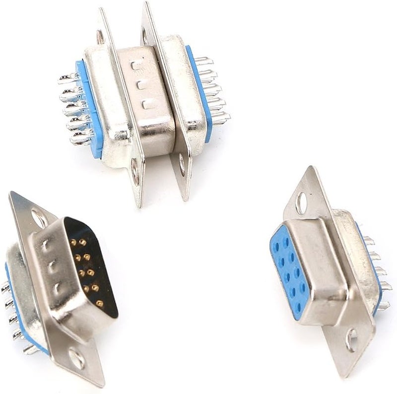 Low wear optimized build Sara-u 5Pairs DB9 Male and Female RS232 9 Pin Wire Solder Serial Port Plug Connectors Classic design alternatives - Image 5