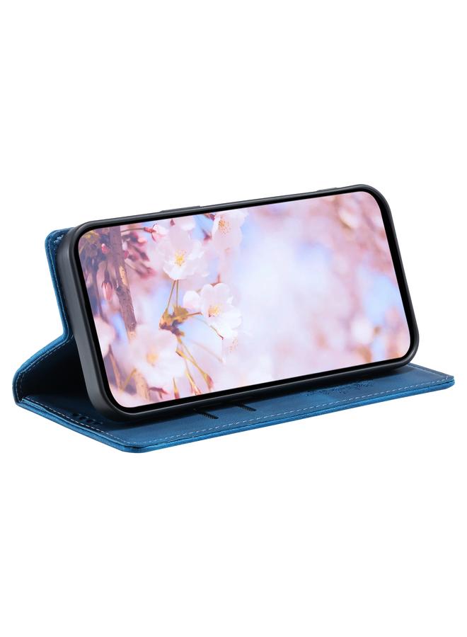 اس-توب جراب لهاتف Samsung Galaxy A22 4G / M32 4G جراب هاتف من الجلد المغناطيسي المنقوش بالطوطم - Image 5