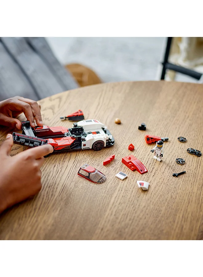 LEGO Speed Champions Porsche 963 76916 Building Toy Set; Collectible Car Toy For Kids Aged 9+; Buildable Model Kit Of Porsche; Includes Driver Minifigure For Racing Playtime (280 Pieces)