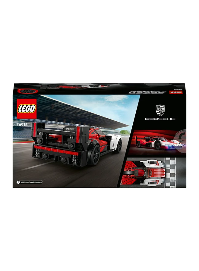 LEGO Speed Champions Porsche 963 76916 Building Toy Set; Collectible Car Toy For Kids Aged 9+; Buildable Model Kit Of Porsche; Includes Driver Minifigure For Racing Playtime (280 Pieces)