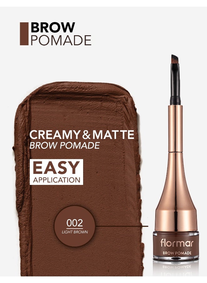 flormar Brow Pomade – 002 Light Brown – Long-Wear Brow Pomade, Matte Finish, Natural Sculpt & Defined Look - Image 5