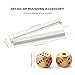TAIKULA Mahjong Racks with Pushers Clear Acrylic American Majiang Tile Racks Enhanced Mah Jongg Tile Holders Set of 4 with 3 Goldern Dics Beige White - Image 4