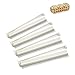 TAIKULA Mahjong Racks with Pushers Clear Acrylic American Majiang Tile Racks Enhanced Mah Jongg Tile Holders Set of 4 with 3 Goldern Dics Beige White - Image 2