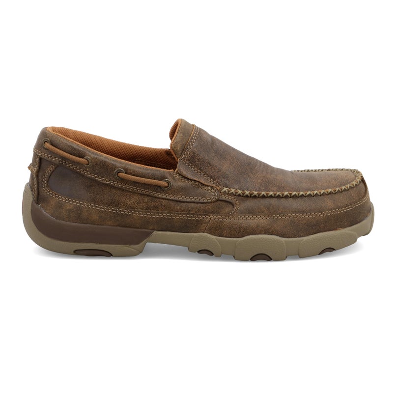 Twisted X Men's Work Slip-On Driving Moc, Moc Toe Composite Toe, Bomber, 10 M - Image 4