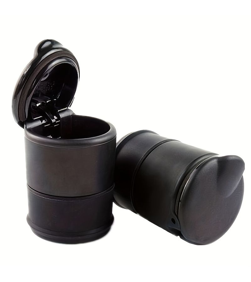 Creative Car Interior Accessory Elegant Black With A Premium Look Ashtray - Image 1