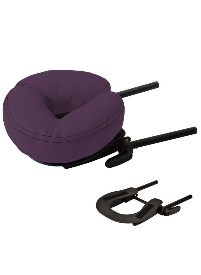 EARTHLITE Massage Table Face Cradle DELUXE ADJUSTABLE - Durable, Fully Adjustable Headrest Platform for massage chairs & tables, Amethyst - Image 2