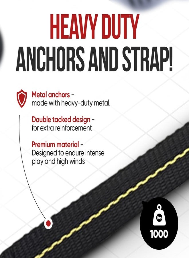 Cajun Tie Downs Basketball Goal Anchor Tie Down Kit - Secures Hoops and Trampolines in High Winds, Heavy Duty Ground Stakes, One-Piece Design, Made in USA - Image 4