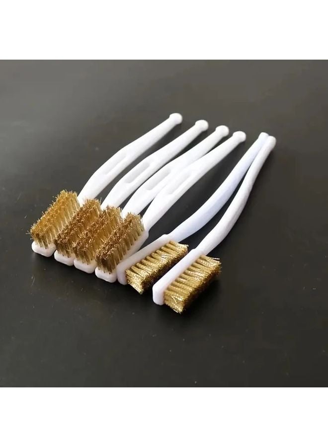 3pcs Brass Wire Brush Set Heavy Duty Rust Remover Metal Polisher - Image 2