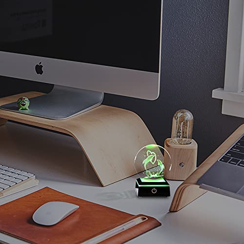 Qianwei 3D Laser Crystal Ball Dolphin Gifts for Women Men,Dolphin Decor Glass Figurines Statue Stuff for Room Decorations Birthday for Lovers Keepsake Paperweight - Image 5