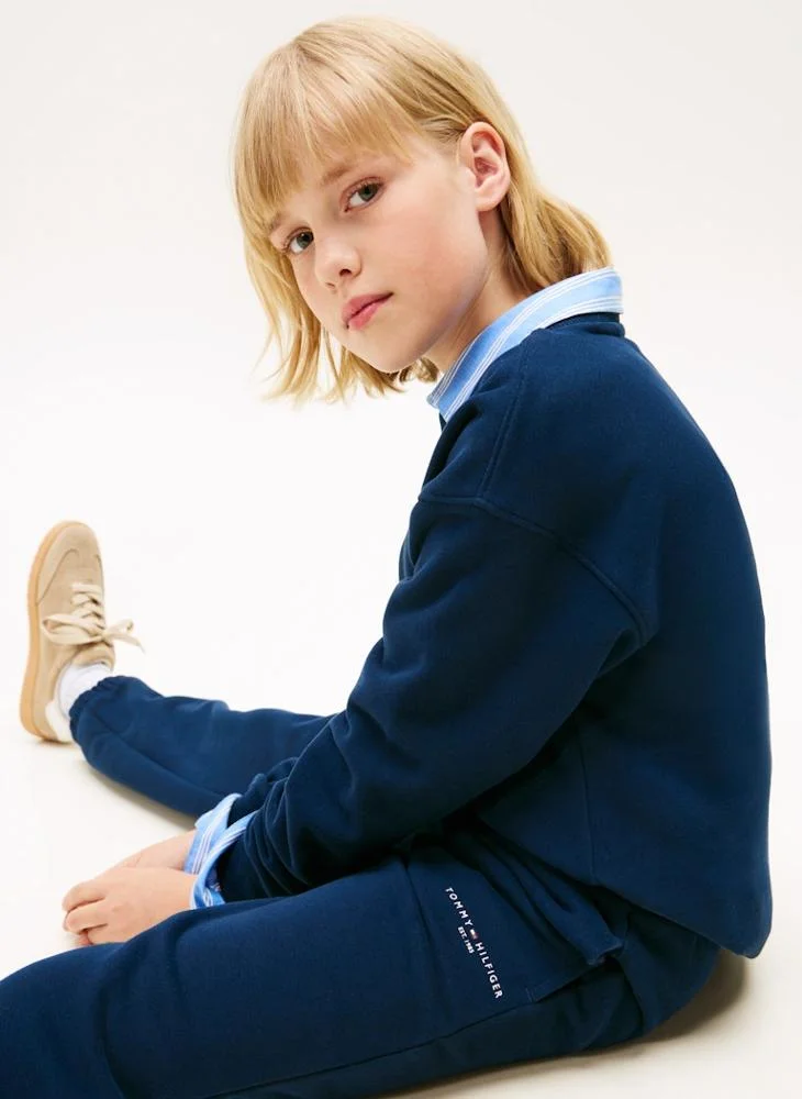 TOMMY HILFIGER Kids Mini Corp Crew Neck Sweatshirt Set