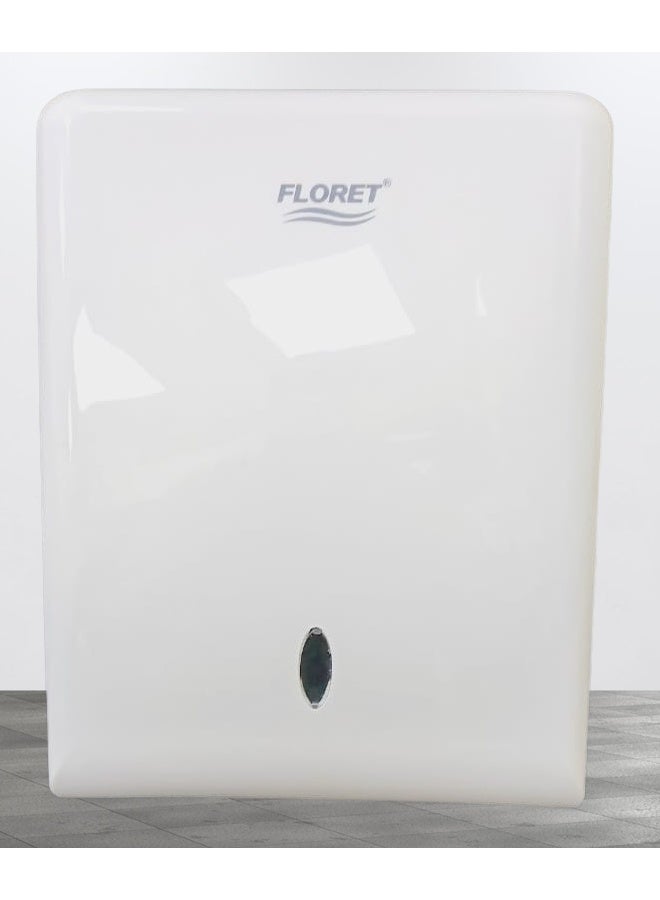 Paper Towel Dispensers Wall Mount Commercial Toilet Tissue Dispensers Paper Towel Holder C-Fold/Multifold Paper Towel Dispenser for Bathroom Kitchen(White)