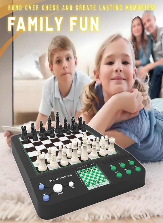 iCore Electronic Chess Set Pro Black : Voice Guide, 30 Levels, 100 Teaching Exercises, Learning Mode for All Ages - Image 3