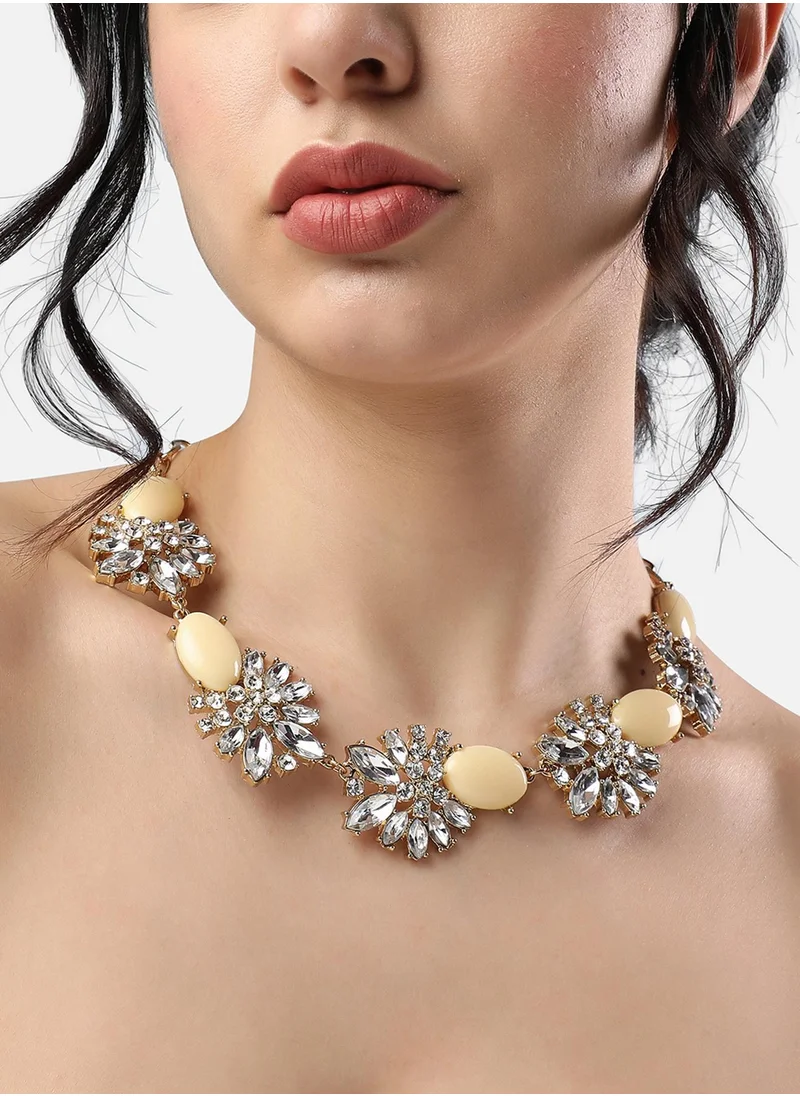 SOHI Designer Statement Stone Necklace