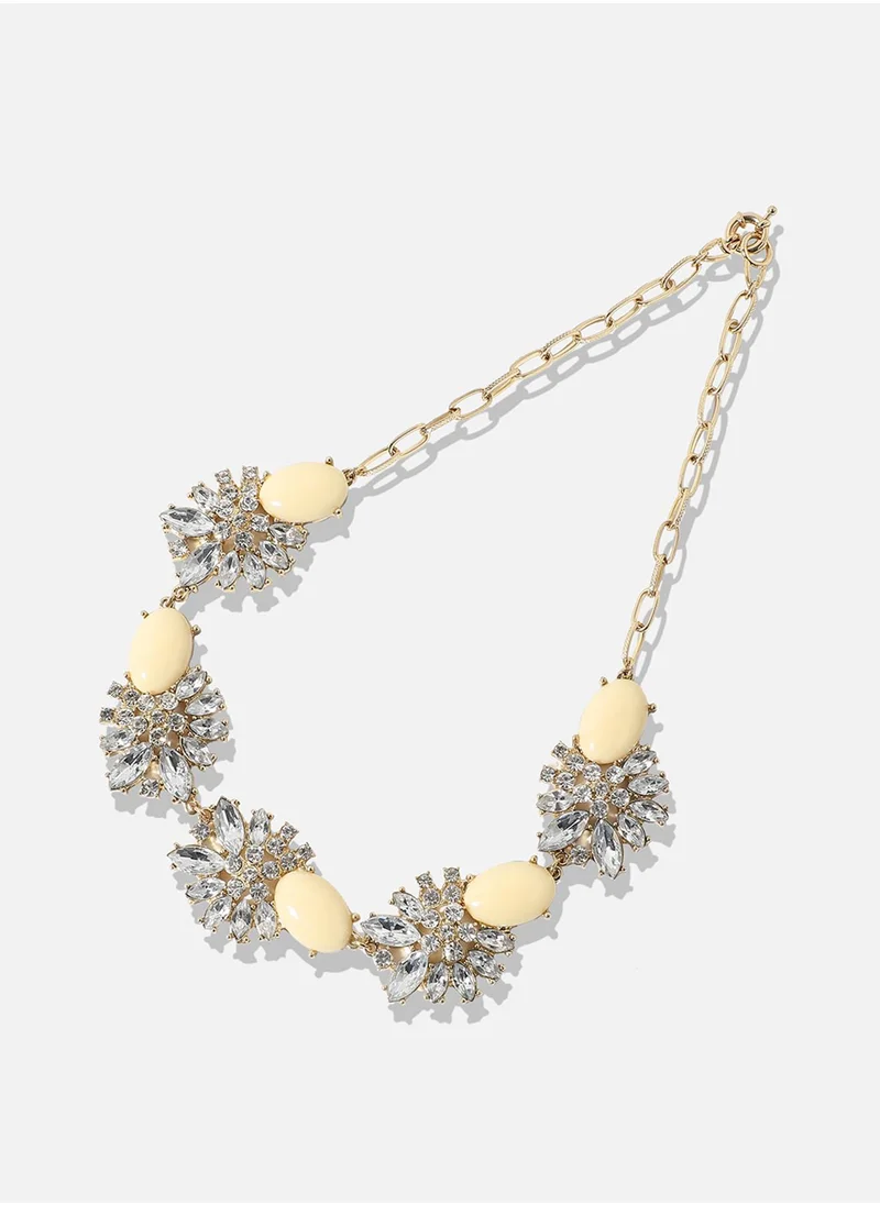 SOHI Designer Statement Stone Necklace