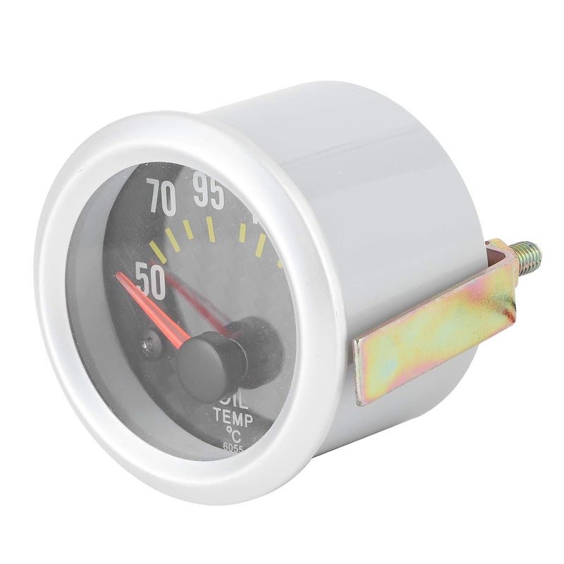 Oil Temp Gauge, Temperature Gauge for Car 12V Oil Temperature Plastic Aluminum Alloy with Accessories for Car - Image 3