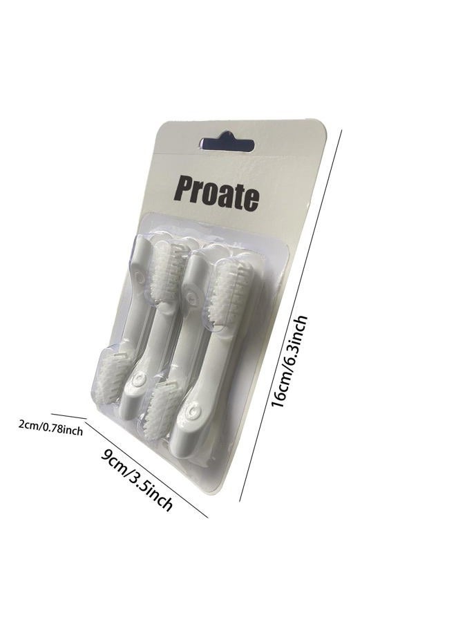Proate Electric Toothbrush Replacement Heads Toothbrush Replacement Heads for Quip Toothbrush 4 Pcs (White) - Image 4