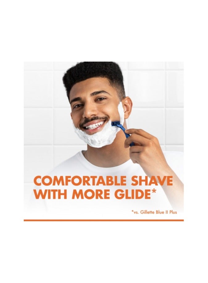 Gillette Blue3 Disposable Shaving Razor With Comfort Gel - 3 Razors - Image 3