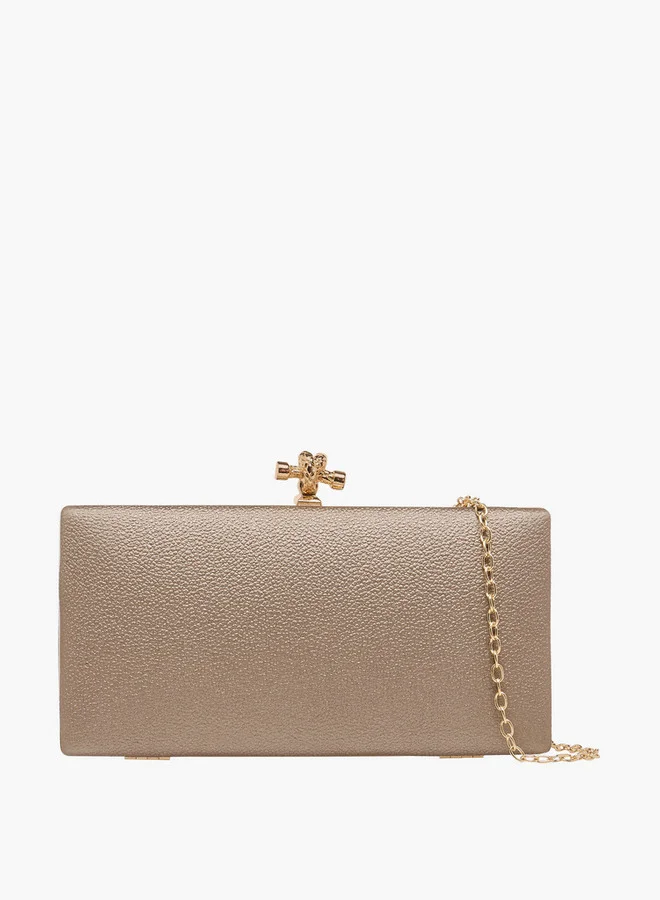 فلورا بيلا من شو إكسبرس Solid Clutch with Chain Strap