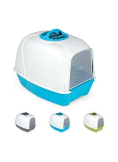 Generic pixi  Cat Enclosed Litter Box 52x39x39 Cm-blue 
